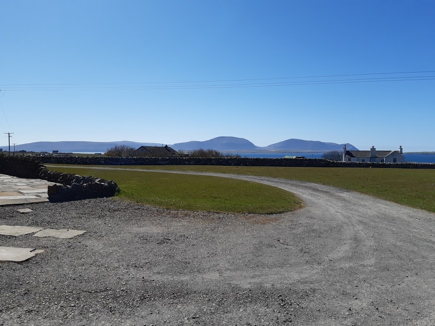 Clear day view across to the hills of Hoy
